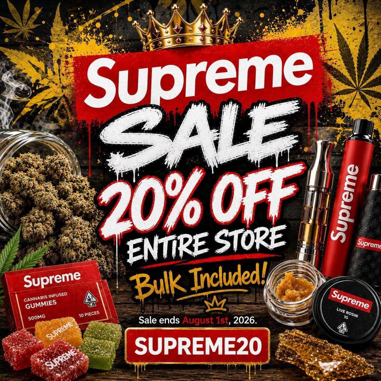 Supreme St Patricks Day Banner