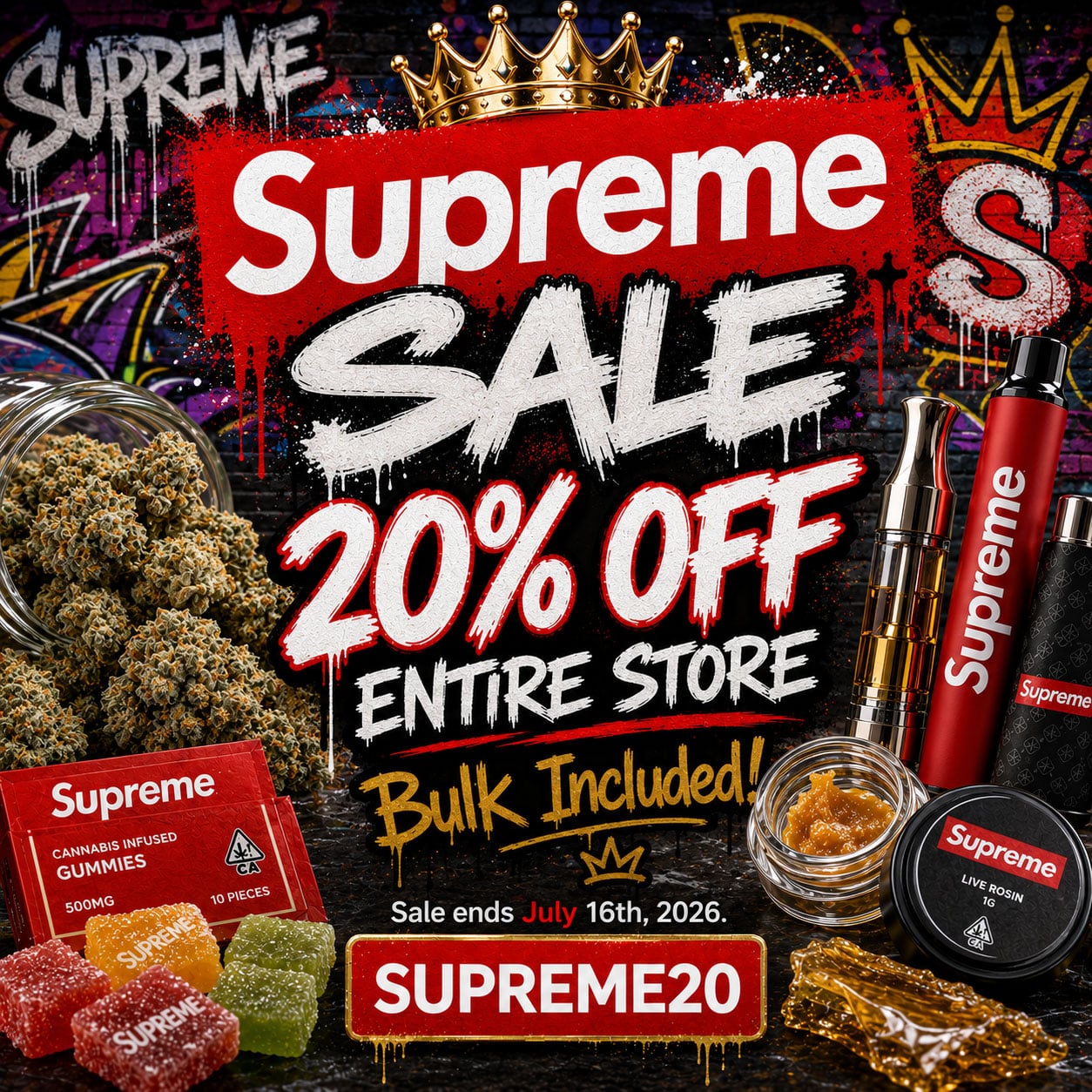 Supreme St Patricks Day Banner