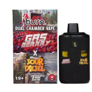 Burn Extracts – Dual Chamber Disposable Vape – Gas Berry + Sour Diesel (3G +3G)