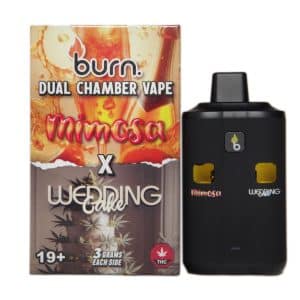 Burn Extracts – Dual Chamber Disposable Vape – Mimosa + Wedding Cake (3G +3G)