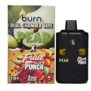 Burn Extracts – Dual Chamber Disposable Vape – Pear + Fruit Punch (3G +3G)