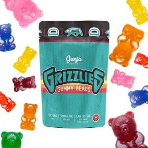Ganja Edibles – Grizzlies Gummy Bears 350mg THC