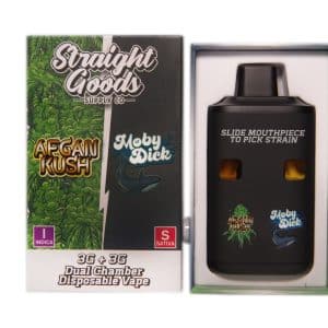 Straight Goods – Dual Chamber Vape – Afghan Kush Moby Dick 3G 3G