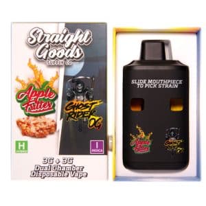 Straight Goods – Dual Chamber Vape – Apple Fritter Ghost Rider OG 3G 3G