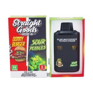 Straight Goods – Dual Chamber Vape – Donny Burger+ Sour Pebbles (3G + 3G)