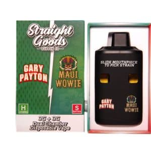 Straight Goods – Dual Chamber Vape – Gary Payton + Maui Wowie (3G + 3G)