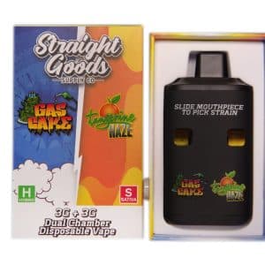 Straight Goods – Dual Chamber Vape – Gas Cake + Tangerine Haze (3G + 3G)