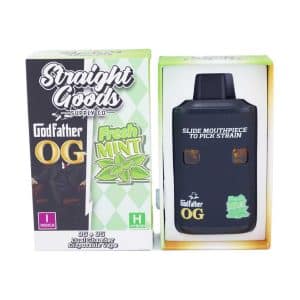 Straight Goods – Dual Chamber Vape – Godfather OG Fresh Mint 3G 3G