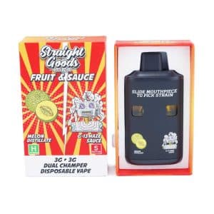 Straight Goods – Dual Chamber Vape – Melon + G-13 Haze (3G + 3G)