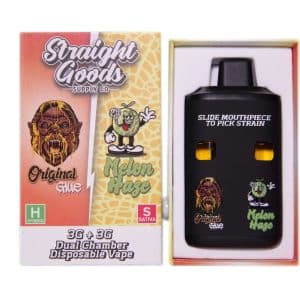 Straight Goods – Dual Chamber Vape – Original Glue + Melon Haze (3G + 3G)