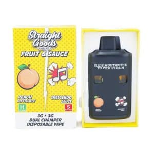 Straight Goods – Dual Chamber Vape – Peach + Crescendo (3G + 3G)