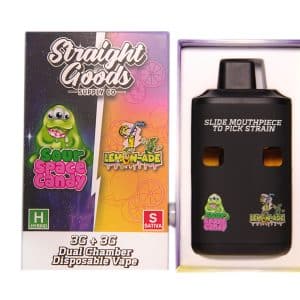 Straight Goods – Dual Chamber Vape – Sour Space Candy Lemon Ade 3G 3G