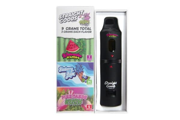 Straight Goods – Triple Chamber Vape – Watermelon Kush Blueberry Yum Pink Candy Kush 3 Grams 3 Grams 3 Gram Straight Goods – Triple Chamber Vape – Watermelon Kush Blueberry Yum Pink Candy Kush 3 Grams 3 Grams 3 Gram