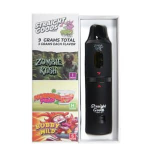 Straight Goods – Triple Chamber Vape – Zombie Kush + Morning Punch + Bobby Wild (3 Grams + 3 Grams + 3 Gram)