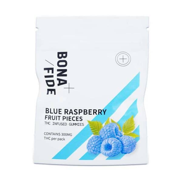 Buy Bonafide – Blue Raspberry Fruit Cubes 300mg THC (Indica) at Supreme Online Shop