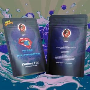 Mama Anne’s Edibles – Blue Raspberry Gummy – 1500mg THC