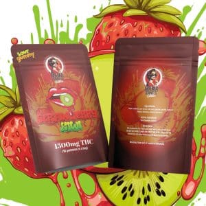 Mama Anne’s Edibles – Strawberry Kiwi Gummy – 1500mg THC