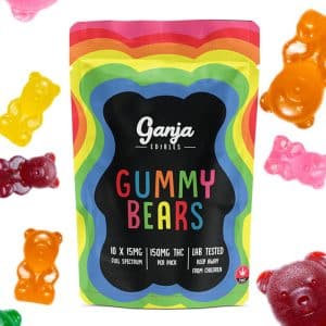 Buy Ganja Edibles – Ganja Bears 150mg THC at Supreme Online Shop