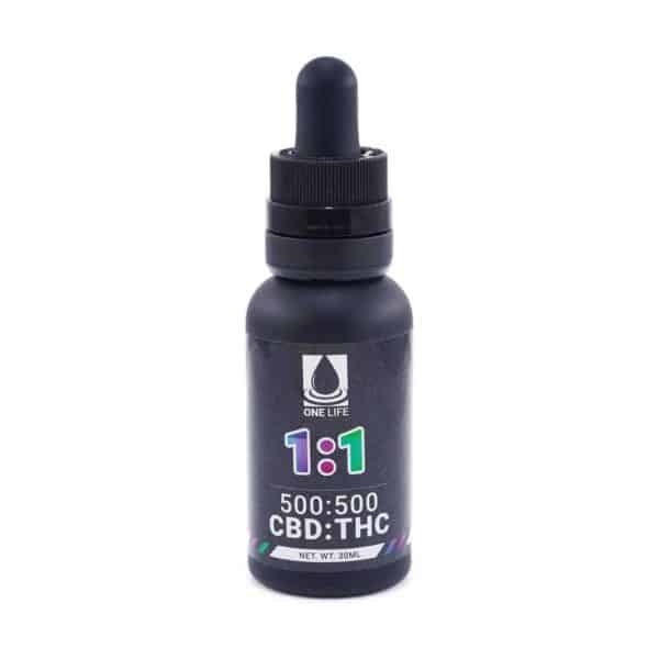 One Life Tincture – 1-1 (500mg CBD - 500mg THC) 1