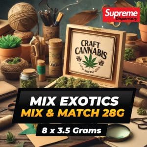 Buy Mix & Match Flower Exotics 28G (8 x 3.5 Grams) at Supreme Dispensary
