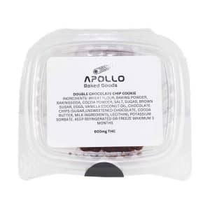 Buy Apollo Baked Goods - Double Chocolate Chip Cookies - 600mg THC at Supreme Online Shop
