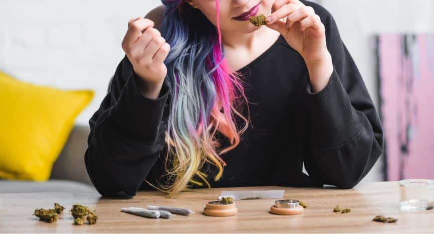 As this absorption often takes place faster and frequently progresses over a short time, the subjective effects of smoking cannabis are felt almost immediately.