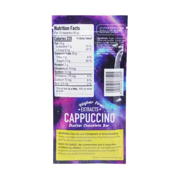 T62A2 HIGHERFIRESHATTERCHOCOLATEBAR2000MGINDICACAPPUCINO