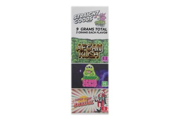 Buy Straight Goods - Triple Chamber Vape - Afghan Kush + Sour Space Candy + Super Sour Diesel (3 Grams + 3 Grams + 3 Gram) at Supreme Dispensary