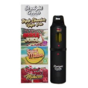Buy Straight Goods - Triple Chamber Vape - Apple Juice + Tropical Melon + Strawberry Mimosa (3 Grams + 3 Grams + 3 Gram) at Supreme Dispensary