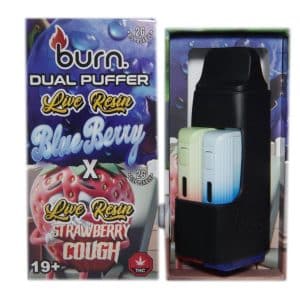 Buy Burn Extracts - Dual 2 Gram Puffer – Live Resin Blueberry x Live Resin Strawberry Cough (2 Grams + 2 Gram) at Supreme Dispensary