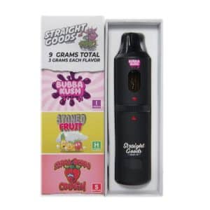 Buy Straight Goods - Triple Chamber Vape - Bubba Kush + Stoned Fruit + Strawberry Cough (3 Grams + 3 Grams + 3 Gram) at Supreme Dispensary