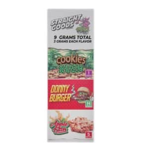Buy Straight Goods - Triple Chamber Vape - Cookies Kush + Donny Burger + Apple Fritter (3 Grams + 3 Grams + 3 Gram) at Supreme Dispensary