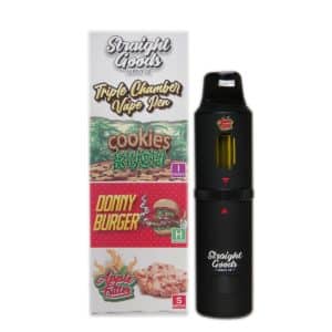 Buy Straight Goods - Triple Chamber Vape - Cookies Kush + Donny Burger + Apple Fritter (3 Grams + 3 Grams + 3 Gram) at Supreme Dispensary