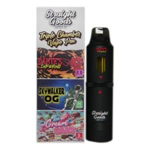Buy Straight Goods - Triple Chamber Vape - Dante’s Inferno + Skywalker OG + Ice Cream Cake (3 Grams + 3 Grams + 3 Gram) at Supreme Dispensary