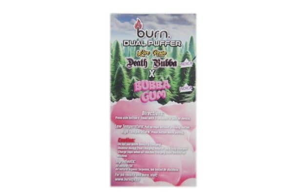 Buy Burn Extracts - Dual Puffer – Live Resin Death Bubba x Bubba Gum (2 Grams + 3 Gram) at Supreme Dispensary