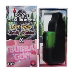 Buy Burn Extracts - Dual Puffer – Live Resin Death Bubba x Bubba Gum (2 Grams + 3 Gram) at Supreme Dispensary