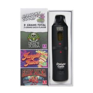Buy Straight Goods - Triple Chamber Vape - Death Bubba + Jungle Juice + Fruit Punch (3 Grams + 3 Grams + 3 Gram) at Supreme Dispensary