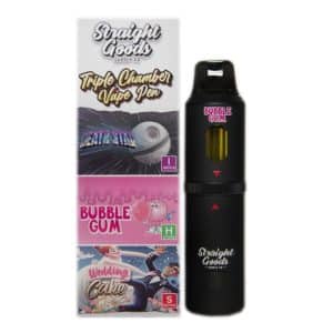 Buy Straight Goods - Triple Chamber Vape - Death Star + Bubble Gum + Wedding Cake (3 Grams + 3 Grams + 3 Gram) at Supreme Dispensary