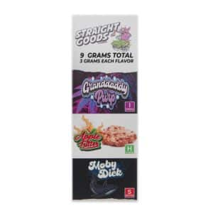 Buy Straight Goods - Triple Chamber Vape - Grand Daddy Purp + Apple Fritter + Moby Dick (3 Grams + 3 Grams + 3 Gram) at Supreme Dispensary