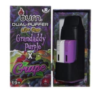 Buy Burn Extracts - Dual Puffer – Live Resin Grandaddy Purple x Grape (2 Grams + 2 Gram) at Supreme Dispensary
