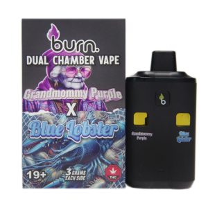 Buy Burn Extracts - Dual Chamber Disposable Vape - Grandmommy Purple + Blue Lobster (3+3 Gram) at Supreme Dispensary