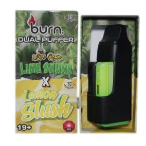 Buy Burn Extracts - Dual Puffer – Live Resin Lime Skunk x Lemon Slush (2 Grams + 3 Gram) at Supreme Dispensary