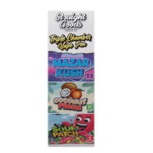 Buy Straight Goods - Triple Chamber Vape - Mazar Kush + Coconut Peach + Sour Patch Kids (3 Grams + 3 Grams + 3 Gram) at Supreme Dispensary