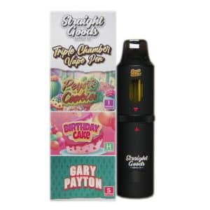 Buy Straight Goods - Triple Chamber Vape - Peyote Cookies + Birthday Cake + Gary Payton (3 Grams + 3 Grams + 3 Gram) at Supreme Dispensary