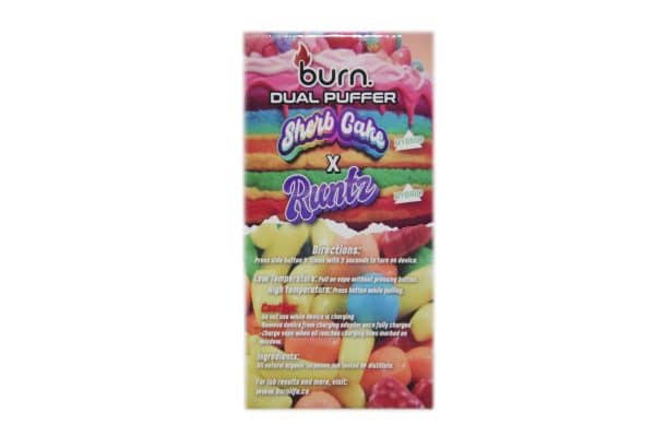 Buy Burn Extracts - Dual 3 Gram Puffer – Sherb Cake x Runtz (3 Grams + 3 Gram) at Supreme Dispensary