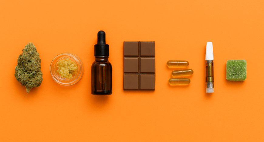 Variety of premium cannabis products available at a Canadian online dispensary
