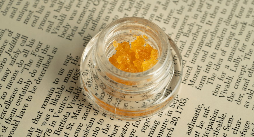 Various cannabis concentrates displayed, highlighting potent extract options from a Canadian online dispensary