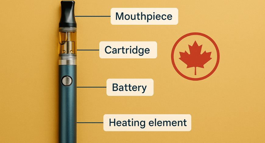 Explaining how a vape pen works for cannabis use in Canada