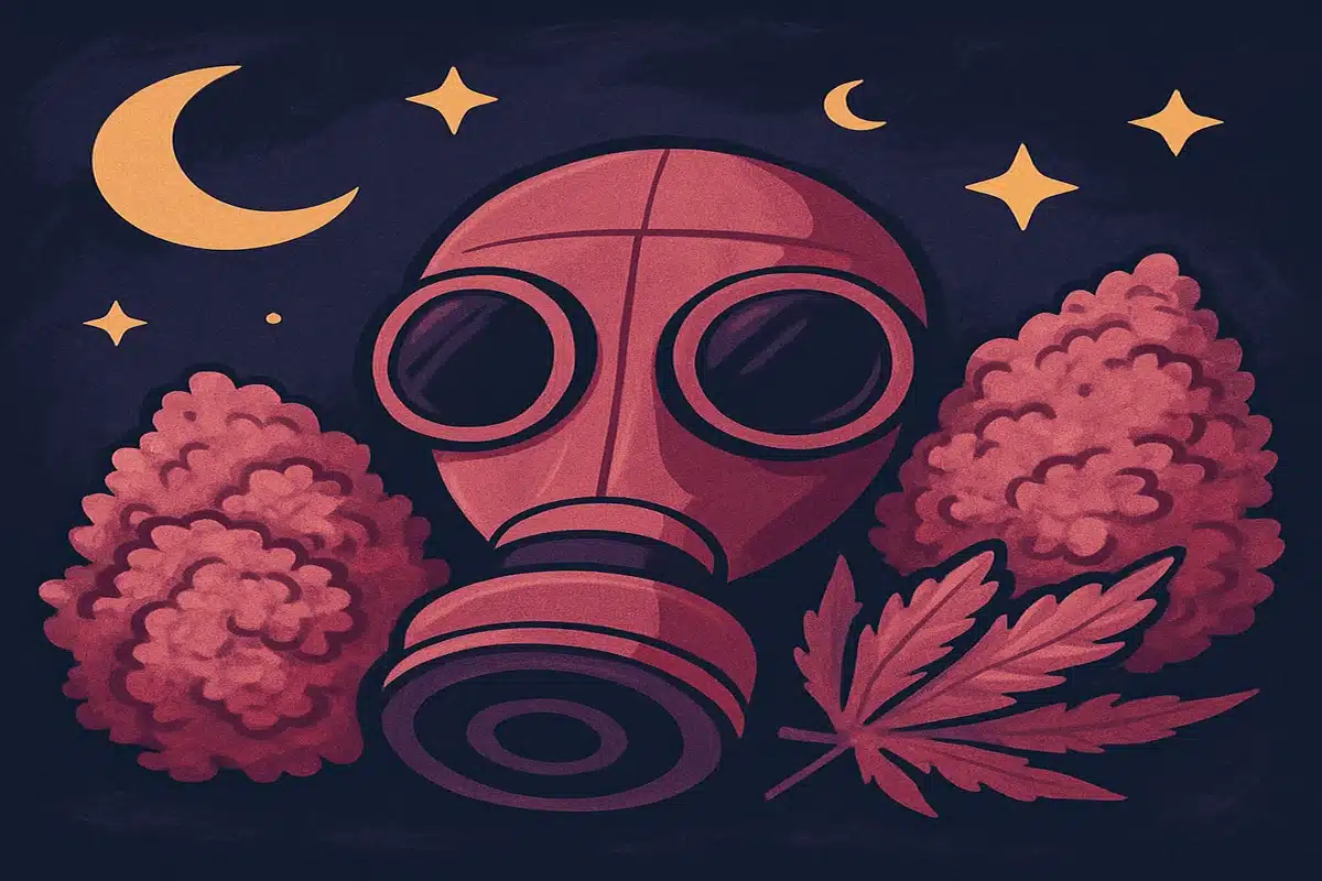 Pink Gas Mask Strain Breakdown THC, Terpenes, and Sleep Power