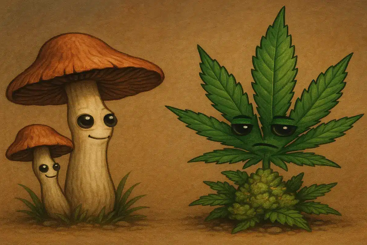 Shrooms vs Weed – A Beginner’s Guide to Choosing Your Trip